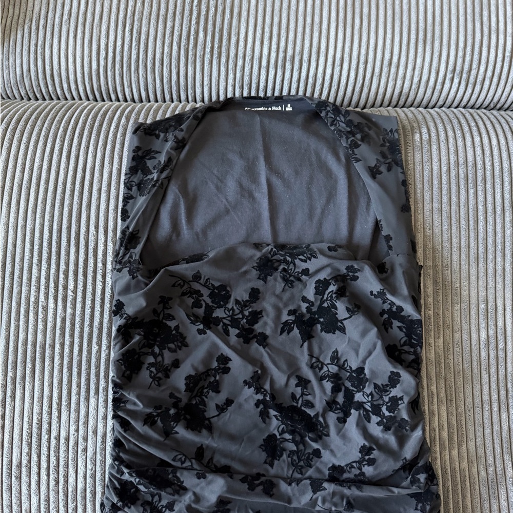 Abercrombie & Fitch Black Velvet Ava top